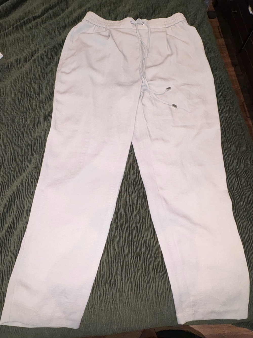 Zara Light Cream Drawstring pants